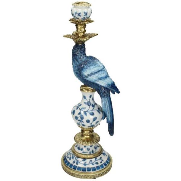 Kandelaar - Dutch Blue Parrot _ 40 cm - Rechts