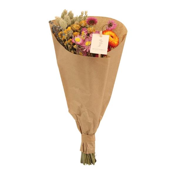 6xField Bouquet Multi - Droogboeket - 60cm - ¯25