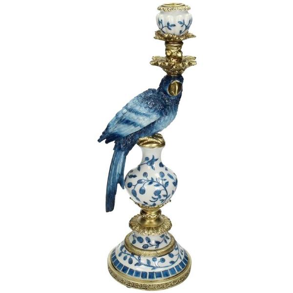 Kandelaar - Dutch Blue Parrot _ 40 cm - Rechts