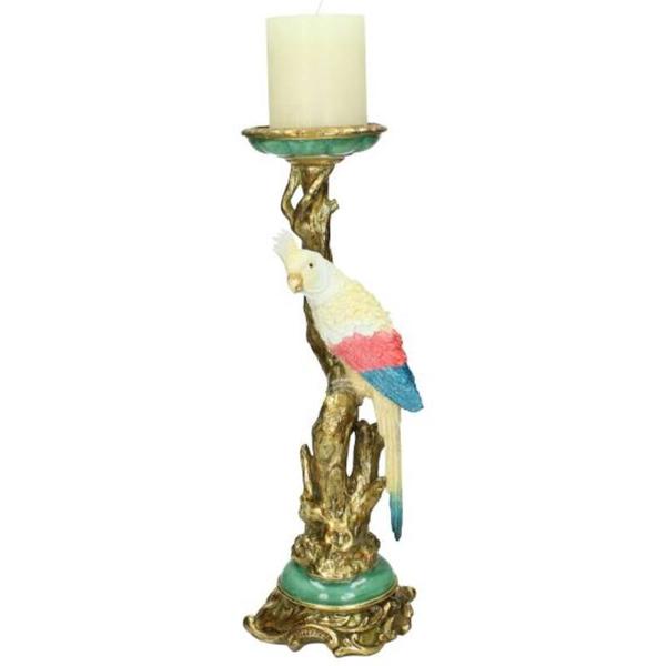Kandelaar - Kaketoe Multicolor _ 35 cm