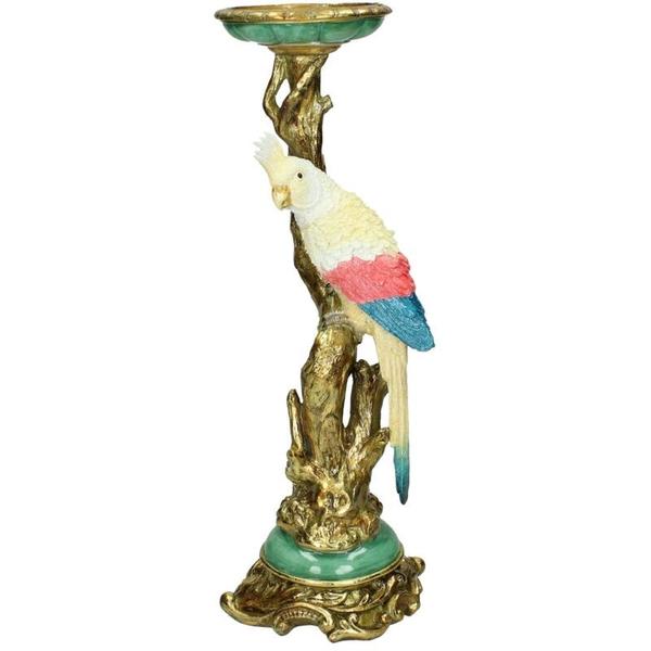 Kandelaar - Kaketoe Multicolor _ 35 cm