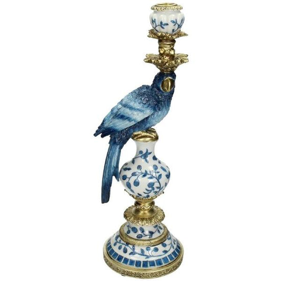 Kandelaar - Dutch Blue Parrot _ 40 cm - Rechts